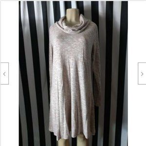 Sale Knox Rose Women's Cowl Neck Long Sleeve Old Rose Sweater Dress Size L